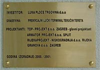 LUKA PLOČE, Ploče, HRVATSKA - Terminal tekućih tereta 1999-2002.